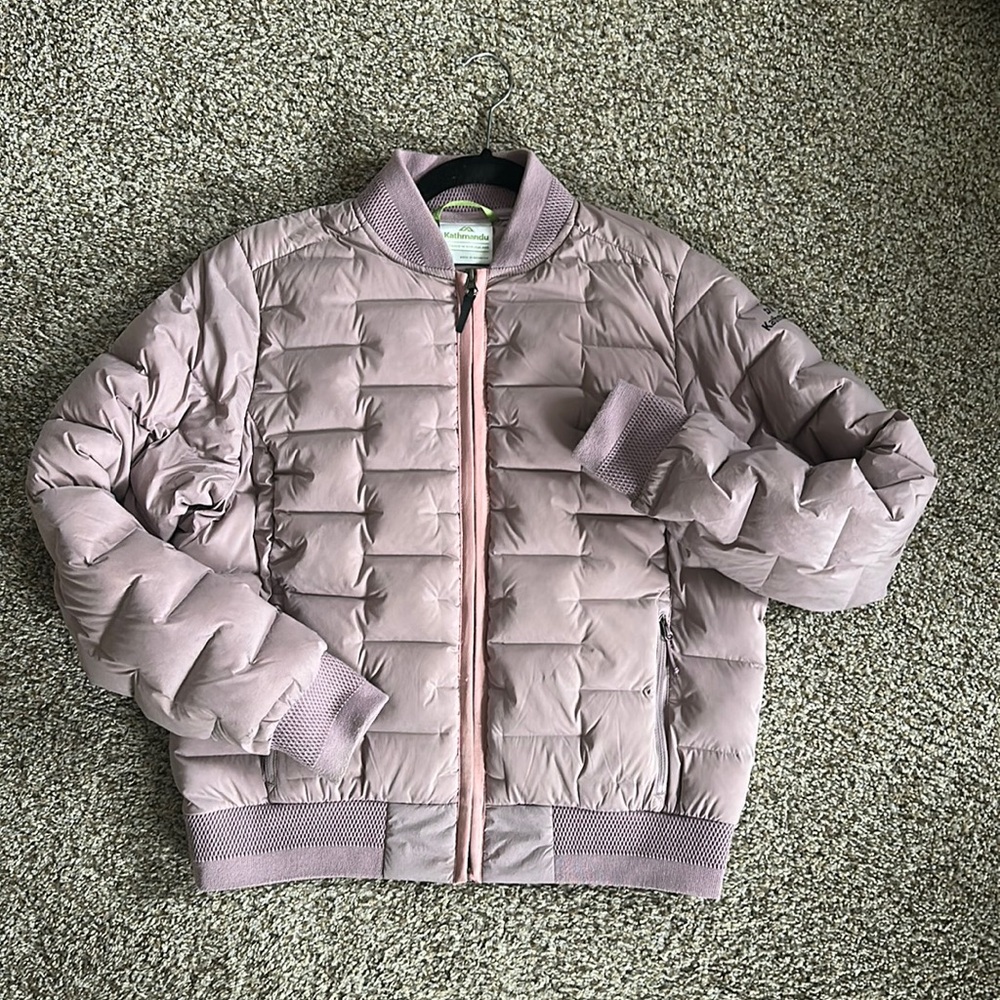 Kathmandu Women’s Stretch Down Bomber Jacket Soft Pink